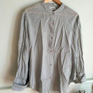 Apiece Apart Aster Button-down – size 8, Lake Blue/grey